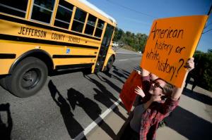 Students protest proposed AP History changes
